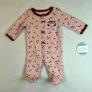Lot of 2 Koala Baby Sleepers NWT 0-3m 100% Cotton Infant Girls Owls